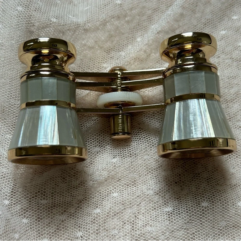 SWIFT GOLD AND GRAY OPERA GLASSES, VINTAGE 1980s, LIKE NEW CONDITION!๐๏ธ - Picture 5 of 14